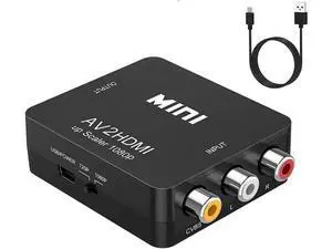 ABLEWE RCA to HDMI,AV to HDMI Converter, 1080P Mini RCA Composite CVBS Video Audio Converter Adapter Supporting PAL/NTSC for TV/PC/ PS3/ STB/Xbox VHS/VCR/Blue-Ray DVD Players ABLEWE RCA to HDMI,AV to HDMI Converter, 1080P Mini RCA Composite CVBS Video Audio Converter Adapter Supporting PAL/NTSC for TV/PC/ PS3/ STB/Xbox VHS/VCR/Blue-Ray DVD Players