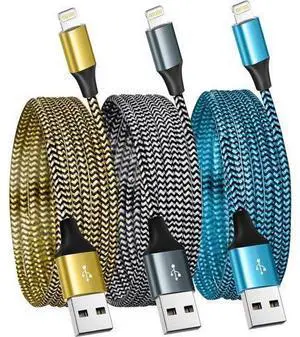 for iPhone Charger 3 Pack 6FT USB Lightning Cable MFi Certified Fast Charging Nylon Braided for iPhone Charger Cord Compatible with iPhone 14 Plus 14 pro max 13 12 11 XS X XR 8 Plus 7 6 SE 5s for iPhone Charger 3 Pack 6FT USB Lightning Cable MFi Certified Fast Charging Nylon Braided for iPhone Charger Cord Compatible with iPhone 14 Plus 14 pro max 13 12 11 XS X XR 8 Plus 7 6 SE 5s
