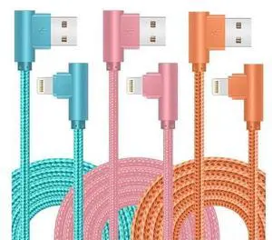 iPhone Charger 3 Pack 10FT 90 Degree Charging Cable MFi Certified USB Lightning Cable Nylon Braided Fast Charging Cord Compatible for iPhone 14/13/12/11/X/Max/8/7/6/6S/5/5S/SE/Plus/iPad (10FT) iPhone Charger 3 Pack 10FT 90 Degree Charging Cable MFi Certified USB Lightning Cable Nylon Braided Fast Charging Cord Compatible for iPhone 14/13/12/11/X/Max/8/7/6/6S/5/5S/SE/Plus/iPad (10FT)