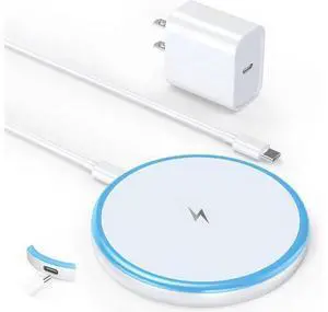 Magnetic Wireless Charger 15W with 20W Adapter & 6ft Cable MagSafe Charger for iPhone 16/15/14/13/12 Pro/Max/Plus/Mini & AirPods 3/2/Pro Fast Wireless Charging Pad for Home Office Travel Magnetic Wireless Charger 15W with 20W Adapter & 6ft Cable MagSafe Charger for iPhone 16/15/14/13/12 Pro/Max/Plus/Mini & AirPods 3/2/Pro Fast Wireless Charging Pad for Home Office Travel
