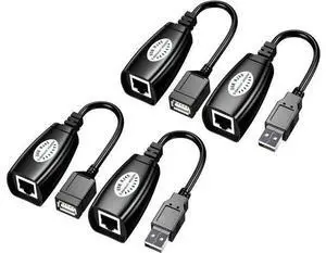 USB Over Cat6SNLLMZI USB RJ45 Extender Over Cat5/Cat5e/Cat6/Cat7/Cat8 Cable Extension Cable Connector Adapter - 2 Pairs USB Over Cat6SNLLMZI USB RJ45 Extender Over Cat5/Cat5e/Cat6/Cat7/Cat8 Cable Extension Cable Connector Adapter - 2 Pairs