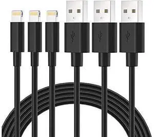 Novtech Black iPhone Charger Cable 3FT 3 Pack MFi Certified Lightning to USB A Cable iPhone Fast Charging Cord Wire for iPhone 14 13 12 11 Pro Max Mini XR XS X SE 8 7 6s 6 Plus 5S 5C 5 iPad Airpod Novtech Black iPhone Charger Cable 3FT 3 Pack MFi Certified Lightning to USB A Cable iPhone Fast Charging Cord Wire for iPhone 14 13 12 11 Pro Max Mini XR XS X SE 8 7 6s 6 Plus 5S 5C 5 iPad Airpod