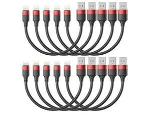 1ft Short iPhone Charger Cable 10 Pack Bulk Multipack USB A to Lightning Cord 12 inch Small iPhone Charging Cable for Fast Charging Station Compatible with iPhone 14 13 12 11 Pro Max 8 iPod 1ft Short iPhone Charger Cable 10 Pack Bulk Multipack USB A to Lightning Cord 12 inch Small iPhone Charging Cable for Fast Charging Station Compatible with iPhone 14 13 12 11 Pro Max 8 iPod
