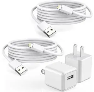iPhone Charger 2Pack 6FT USB Wall Charger Quick Charging USB iPhone Charger Cube Travel Plug Block with 6Foot Fast Charging Lightning Cable Cord for iPhone 14 13 12 11 Pro Max XS XR X 8 7 SE2022 iPad iPhone Charger 2Pack 6FT USB Wall Charger Quick Charging USB iPhone Charger Cube Travel Plug Block with 6Foot Fast Charging Lightning Cable Cord for iPhone 14 13 12 11 Pro Max XS XR X 8 7 SE2022 iPad