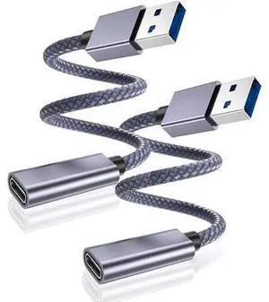 USB C Female to USB 3.0 Male Adapter 0.75FT 2Pack USB to USBC Adapter iPhone 16 16e 15 Pro Max Plus Car Charger 5Gbps Type C Cable Converter for iPad mini 7 Galaxy S25 Z Fold Flip USB C Female to USB 3.0 Male Adapter 0.75FT 2Pack USB to USBC Adapter iPhone 16 16e 15 Pro Max Plus Car Charger 5Gbps Type C Cable Converter for iPad mini 7 Galaxy S25 Z Fold Flip