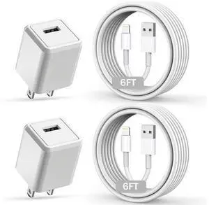 iPhone Charger Long 6FT iPhone Charger 2Pack iPhone Cord 6feet USB to Lightning Cable Quick Fast Charging Data Sync Cord USB Wall Charger Block Adapter for iPhone 14/13/12/11/XS/XR/X/8/7/5/SE2022/iPad iPhone Charger Long 6FT iPhone Charger 2Pack iPhone Cord 6feet USB to Lightning Cable Quick Fast Charging Data Sync Cord USB Wall Charger Block Adapter for iPhone 14/13/12/11/XS/XR/X/8/7/5/SE2022/iPad