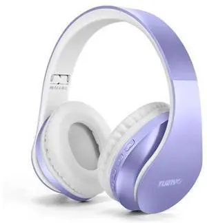 TUINYO Wireless Headphones Over Ear, Bluetooth Headphones with Microphone, Foldable Stereo Wireless Headsetfor Travel Work TV PC Cellphone-Purple TUINYO Wireless Headphones Over Ear, Bluetooth Headphones with Microphone, Foldable Stereo Wireless Headsetfor Travel Work TV PC Cellphone-Purple