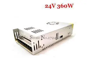 24VDC 15A 360W Switching Power Supply Driver for Industrial equipment AC 100~240V Input to DC 24V 24VDC 15A 360W Switching Power Supply Driver for Industrial equipment AC 100~240V Input to DC 24V