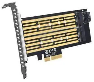 M.2 Riser Card M.2 NVME to PCI-E Dual Disk Hard Drive SSD Adapter Expansion Card for PCIE X8 X16K Slot Motherboard M.2 Riser Card M.2 NVME to PCI-E Dual Disk Hard Drive SSD Adapter Expansion Card for PCIE X8 X16K Slot Motherboard