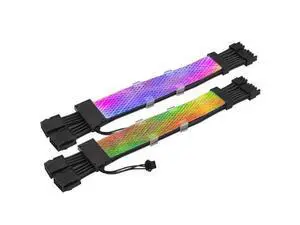 RGB Single Head Light 8Pin Extension Cable For 2Pin 8Pin*2 Mesh Graphics Card Extension Cable RGB Single Head Light 8Pin Extension Cable For 2Pin 8Pin*2 Mesh Graphics Card Extension Cable
