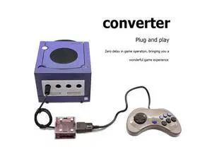 Portable Converter Adapter Replacement Game Controller Adapter Plug and Play for SS SEGA To for NGC Wii Game Console Accessories Portable Converter Adapter Replacement Game Controller Adapter Plug and Play for SS SEGA To for NGC Wii Game Console Accessories