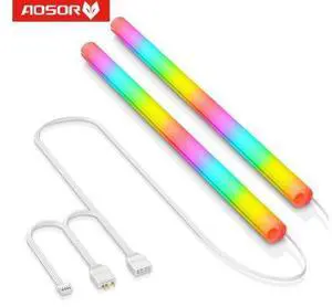 CoolMoon 2pcs Hose Pipe Silicone Water Cooled Tubes DIY Water Cooling Illuminate Hose 5V 3PIN ARGB 4PIN Computer Case Decoration CoolMoon 2pcs Hose Pipe Silicone Water Cooled Tubes DIY Water Cooling Illuminate Hose 5V 3PIN ARGB 4PIN Computer Case Decoration