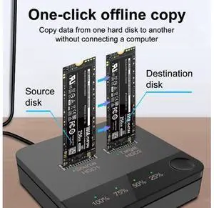 M.2SATA Hard Disk Copier with LED Indicator Docking Station Data Transmission Dual Rotors Reading for Store Data for Computer M.2SATA Hard Disk Copier with LED Indicator Docking Station Data Transmission Dual Rotors Reading for Store Data for Computer