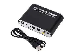 5.1 Channel Digital Audio Decoder Converter Dts/Ac-3 Rush Audio Gear Surround Sound Decoder For Home Theater 5.1 Channel Digital Audio Decoder Converter Dts/Ac-3 Rush Audio Gear Surround Sound Decoder For Home Theater