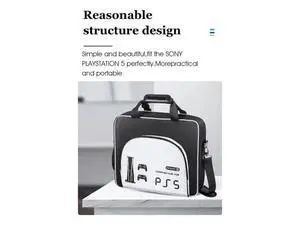 Storage Bag Large Capacity Protective Cover Bag Organizer Portable Carrying Storage Bag Wear-resistant Scratchproof for PS5 Storage Bag Large Capacity Protective Cover Bag Organizer Portable Carrying Storage Bag Wear-resistant Scratchproof for PS5