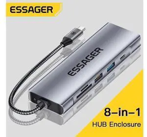 Portable Dock Station High Speed Hub Multi Splitter Port Support PD100W Charging HDMI-compatible for Phone Laptop Portable Dock Station High Speed Hub Multi Splitter Port Support PD100W Charging HDMI-compatible for Phone Laptop