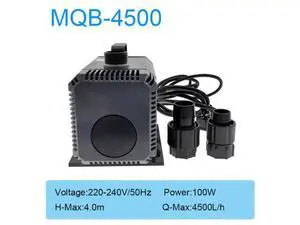 Multi-function submersible pump MQB-4500 100W 220-240V/50Hz Fish tank submersible pump Multi-function submersible pump MQB-4500 100W 220-240V/50Hz Fish tank submersible pump