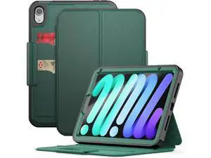 HCSOWD Case for iPad Mini 6th Generation Case 8.3", Magnetic Folio Stand, Auto Sleep/Wake Protective Cover for iPad Mini 6 with Pen Holder (Support Wireless Charging) and Card Slot, Green HCSOWD Case for iPad Mini 6th Generation Case 8.3", Magnetic Folio Stand, Auto Sleep/Wake Protective Cover for iPad Mini 6 with Pen Holder (Support Wireless Charging) and Card Slot, Green