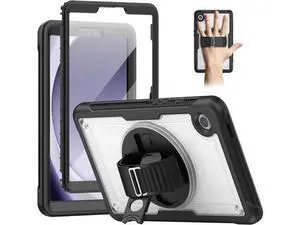 Case for Galaxy Tab A9 Plus Case 11 Inch, Protective with Screen Protector/Rotating Stand/Hand Strap/Pen Holder, Sturdy Light Galaxy A9 Plus Tablet Case 2023 SM-X210/X216/X218, Clear Case for Galaxy Tab A9 Plus Case 11 Inch, Protective with Screen Protector/Rotating Stand/Hand Strap/Pen Holder, Sturdy Light Galaxy A9 Plus Tablet Case 2023 SM-X210/X216/X218, Clear