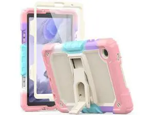 for Shockproof Galaxy Tab A7 Lite Case 2021 with Screen Protector/Built-in Stand for Galaxy A7 Lite Tablet Case 8.7 Inch Case Cover SM-T220 SM-T225 SM-T227, Pink for Shockproof Galaxy Tab A7 Lite Case 2021 with Screen Protector/Built-in Stand for Galaxy A7 Lite Tablet Case 8.7 Inch Case Cover SM-T220 SM-T225 SM-T227, Pink