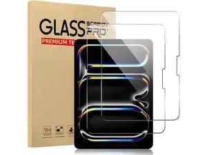 -2 Pack New iPad Pro 11 Inch M4 2024 Screen Protector Tempered Glass Flim, 9H Hardness Clear Anti-Scratch Screen Protector for iPad Pro 5th Generation 11" 2024 -2 Pack New iPad Pro 11 Inch M4 2024 Screen Protector Tempered Glass Flim, 9H Hardness Clear Anti-Scratch Screen Protector for iPad Pro 5th Generation 11" 2024
