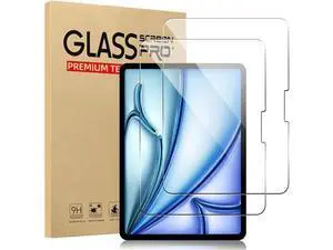 -2 Pack New iPad Air 11 Inch M2 2024 Screen Protector Tempered Glass Flim, 9H Hardness HD Clear Compatible Face ID & Case Friendly for iPad Air 11" 6th Gen -2 Pack New iPad Air 11 Inch M2 2024 Screen Protector Tempered Glass Flim, 9H Hardness HD Clear Compatible Face ID & Case Friendly for iPad Air 11" 6th Gen