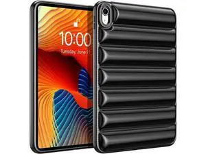 for iPad 10th Generation Case 2022, Down Jacket Design Air Cushion Shockproof Protective Anti-Scratch Case for Girls Kids Light Weight TPU Tablet Cover for iPad 10th Gen 10.9 inch Black for iPad 10th Generation Case 2022, Down Jacket Design Air Cushion Shockproof Protective Anti-Scratch Case for Girls Kids Light Weight TPU Tablet Cover for iPad 10th Gen 10.9 inch Black
