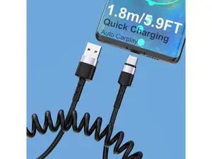 USB Type C Coild Cable for Car, 1.8m/5.9FT Retractable USB C Cable Curly USB A to USB-C Fast Charger Cord for Car,Compatible Samsung Galaxy S10 S9 S8 Plus Note 9 8,LG5/G6/V20, USB C Devices USB Type C Coild Cable for Car, 1.8m/5.9FT Retractable USB C Cable Curly USB A to USB-C Fast Charger Cord for Car,Compatible Samsung Galaxy S10 S9 S8 Plus Note 9 8,LG5/G6/V20, USB C Devices