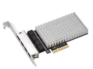 2.5Gbps PCI Express x4 Gigabit Ethernet Card with 4 Ports RJ45 LAN Controller, RIITOP PCIe x4 Quad 2.5G Network Adapter Card for Gaming Office, Windows Linux Compatible, 2500/1000/100Mbps 2.5Gbps PCI Express x4 Gigabit Ethernet Card with 4 Ports RJ45 LAN Controller, RIITOP PCIe x4 Quad 2.5G Network Adapter Card for Gaming Office, Windows Linux Compatible, 2500/1000/100Mbps