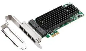 4 Port Gigabit NIC for Intel 82576-T4 with Low Profile, Gigabit Ethernet Network Adapter Card with Intel 82576 Controller, Support Windows/XP/Linux/VMware ESX, Quad RJ45 Ports, PCI-E X1 4 Port Gigabit NIC for Intel 82576-T4 with Low Profile, Gigabit Ethernet Network Adapter Card with Intel 82576 Controller, Support Windows/XP/Linux/VMware ESX, Quad RJ45 Ports, PCI-E X1