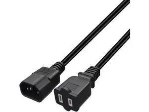 1FT C14 Male PDU Style Computer Power Extension Cable Y Splitter Power Plug Cord (C14 to 1-15P) 1FT C14 Male PDU Style Computer Power Extension Cable Y Splitter Power Plug Cord (C14 to 1-15P)