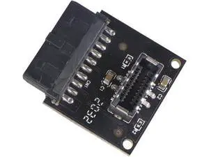 USB 3.1 Front Panel Socket to USB 3.0 20Pin Header Male Extension Cable Adapter for Motherboard Card 20P USB to Type-E Connector (Black 1piece) USB 3.1 Front Panel Socket to USB 3.0 20Pin Header Male Extension Cable Adapter for Motherboard Card 20P USB to Type-E Connector (Black 1piece)