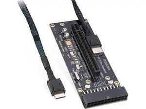 Oculink eGPU Adapter, OCuLink SFF-8612 to PCIe x16 Card with Cable for eGPU Oculink eGPU Adapter, OCuLink SFF-8612 to PCIe x16 Card with Cable for eGPU