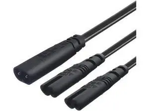 Figure 8 Power Cord 0.75mm 2 Pin Universal Replacement AC Power Cable for Camera Battery Chargers TV Computer Monitor Projector Printer etc (0.3M C8 to 2*C7) Figure 8 Power Cord 0.75mm 2 Pin Universal Replacement AC Power Cable for Camera Battery Chargers TV Computer Monitor Projector Printer etc (0.3M C8 to 2*C7)