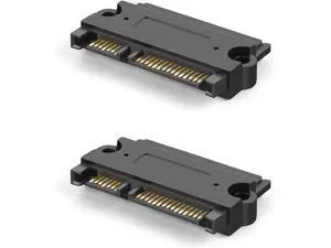 2-Pack SATA 22Pin (7+15 Pin) Male to SATA 22 Pin (7+15Pin) Female Adapter Converter, SATA Male to Female Adapter 2-Pack SATA 22Pin (7+15 Pin) Male to SATA 22 Pin (7+15Pin) Female Adapter Converter, SATA Male to Female Adapter