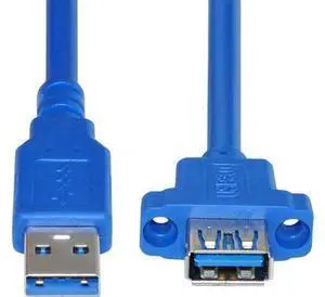 USB 3.0 Extension Cable,USB 3.0 Type A Male to Female Extension Cable with Panel Mount Screws Holes USB 3.0 Extension Cable,USB 3.0 Type A Male to Female Extension Cable with Panel Mount Screws Holes