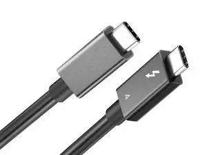 Thunderbolt 4 Cable 40Gbps with 8K Video and 100W Charging, Compatible Thunderbolt 3, USB4, USB C to C Devices - 2.62FT Thunderbolt 4 Cable 40Gbps with 8K Video and 100W Charging, Compatible Thunderbolt 3, USB4, USB C to C Devices - 2.62FT