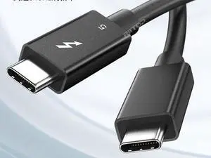 80Gbps Thunderbolt 5 Cable up to 240W Charging 3.3ft, 16K 8K Resolution Support, Compatible with Thunderbolt 4, USB4, Thunderbolt 3 and USB-C 80Gbps Thunderbolt 5 Cable up to 240W Charging 3.3ft, 16K 8K Resolution Support, Compatible with Thunderbolt 4, USB4, Thunderbolt 3 and USB-C