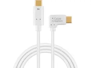 USB C to USB C Cable 100W, CableCreation 6ft USB C to C Cable 5A Fast Charge, Compatible with New MacBook(Pro), Google Chromebook Pixel, Galaxy S20 S10 S9, Note 10, 1.8M/ White USB C to USB C Cable 100W, CableCreation 6ft USB C to C Cable 5A Fast Charge, Compatible with New MacBook(Pro), Google Chromebook Pixel, Galaxy S20 S10 S9, Note 10, 1.8M/ White