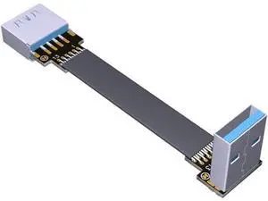 ADT-Link USB 3.0 Cable USB to USB Cable Type A Male to Male Extension Cable Super Speed HDD 90/270 Degree Angle Up/Down Angled (10cm,S2-S4) ADT-Link USB 3.0 Cable USB to USB Cable Type A Male to Male Extension Cable Super Speed HDD 90/270 Degree Angle Up/Down Angled (10cm,S2-S4)