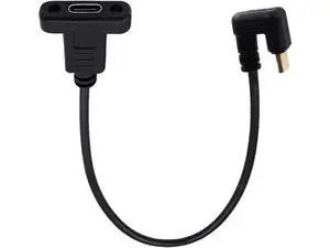Type C USB-C USB 3.1 Male 180 Degree U Shape Back Angled to Type C USB-C USB 3.1 Female Extension Data Cable 30cm Type C USB-C USB 3.1 Male 180 Degree U Shape Back Angled to Type C USB-C USB 3.1 Female Extension Data Cable 30cm