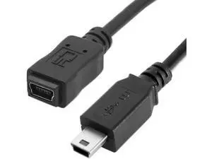 USB 2.0 Mini USB 5Pin Male to Female Extension Adapter Cable 1.6ft Mini USB Extension Cable USB 2.0 Mini USB 5Pin Male to Female Extension Adapter Cable 1.6ft Mini USB Extension Cable
