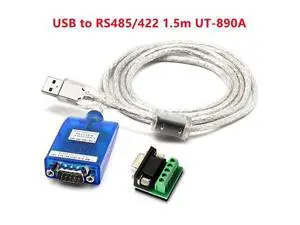 UTEK UT-890A USB to RS485/422 Serial Cable Shielded Industrial Data Lines Bidirectional Anti-surge Cable 1.5M FTDI-FT232+SP213 UTEK UT-890A USB to RS485/422 Serial Cable Shielded Industrial Data Lines Bidirectional Anti-surge Cable 1.5M FTDI-FT232+SP213