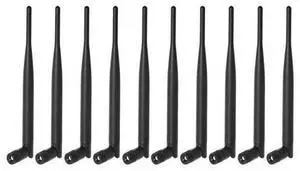 10-Pack 6dBi RP-SMA WiFi Antenna Foldable Dual Band 2.4GHz 5.8GHz High Gain for WiFi Adapter, Router, Desktop, IP Camera, etc, Plug And Play 10-Pack 6dBi RP-SMA WiFi Antenna Foldable Dual Band 2.4GHz 5.8GHz High Gain for WiFi Adapter, Router, Desktop, IP Camera, etc, Plug And Play