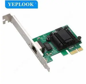 PCIe x1 10/100/1000Mbps 1 Gigabit RJ45 Network Card Server Controller Adapter Chipset Intel 82574 NIC PCI Express Interface Card PCIe x1 10/100/1000Mbps 1 Gigabit RJ45 Network Card Server Controller Adapter Chipset Intel 82574 NIC PCI Express Interface Card
