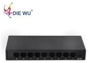 Network switch 9 ports RJ45 10/100Mbps Fast Ethernet switch with 1m buffer Full-Duplex & Half-Duplex Network switch 9 ports RJ45 10/100Mbps Fast Ethernet switch with 1m buffer Full-Duplex & Half-Duplex