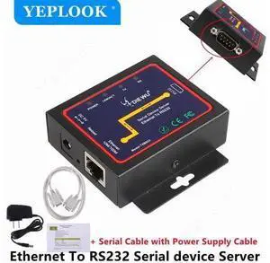 Ethernet RJ45 to RS232 DB9 Serial Port Device Server Converter Industrial Ethernet LAN Adapter Support TCP/RTU/UDP Modes Ethernet RJ45 to RS232 DB9 Serial Port Device Server Converter Industrial Ethernet LAN Adapter Support TCP/RTU/UDP Modes