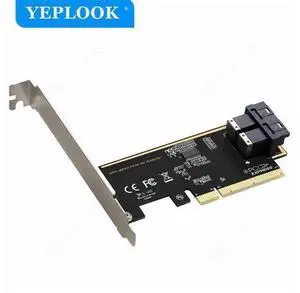 PCIe 3.0 4X to 2 Ports U.2 SFF-8643 Adapter for NVMe 2.5'' SSD Converter Hard Disk Desktop PC Expansion Card Driver Free PCIe 3.0 4X to 2 Ports U.2 SFF-8643 Adapter for NVMe 2.5'' SSD Converter Hard Disk Desktop PC Expansion Card Driver Free