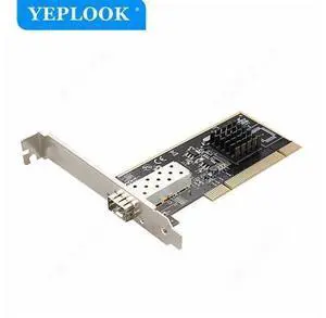 PCI Gigabit Fiber Network Card 10/100/1000Mbps SFP Port Lan Card Chipset Intel RC82545 for Computer PC Desktop Server TXA087 PCI Gigabit Fiber Network Card 10/100/1000Mbps SFP Port Lan Card Chipset Intel RC82545 for Computer PC Desktop Server TXA087