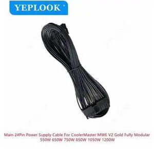 10Pin+18Pin to 24Pin 20+4Pin Power Supply Cable Flat For CoolerMaster MWE V2 Gold Fully Modular 550W 650W 750W 850W 1050W 1250W 10Pin+18Pin to 24Pin 20+4Pin Power Supply Cable Flat For CoolerMaster MWE V2 Gold Fully Modular 550W 650W 750W 850W 1050W 1250W